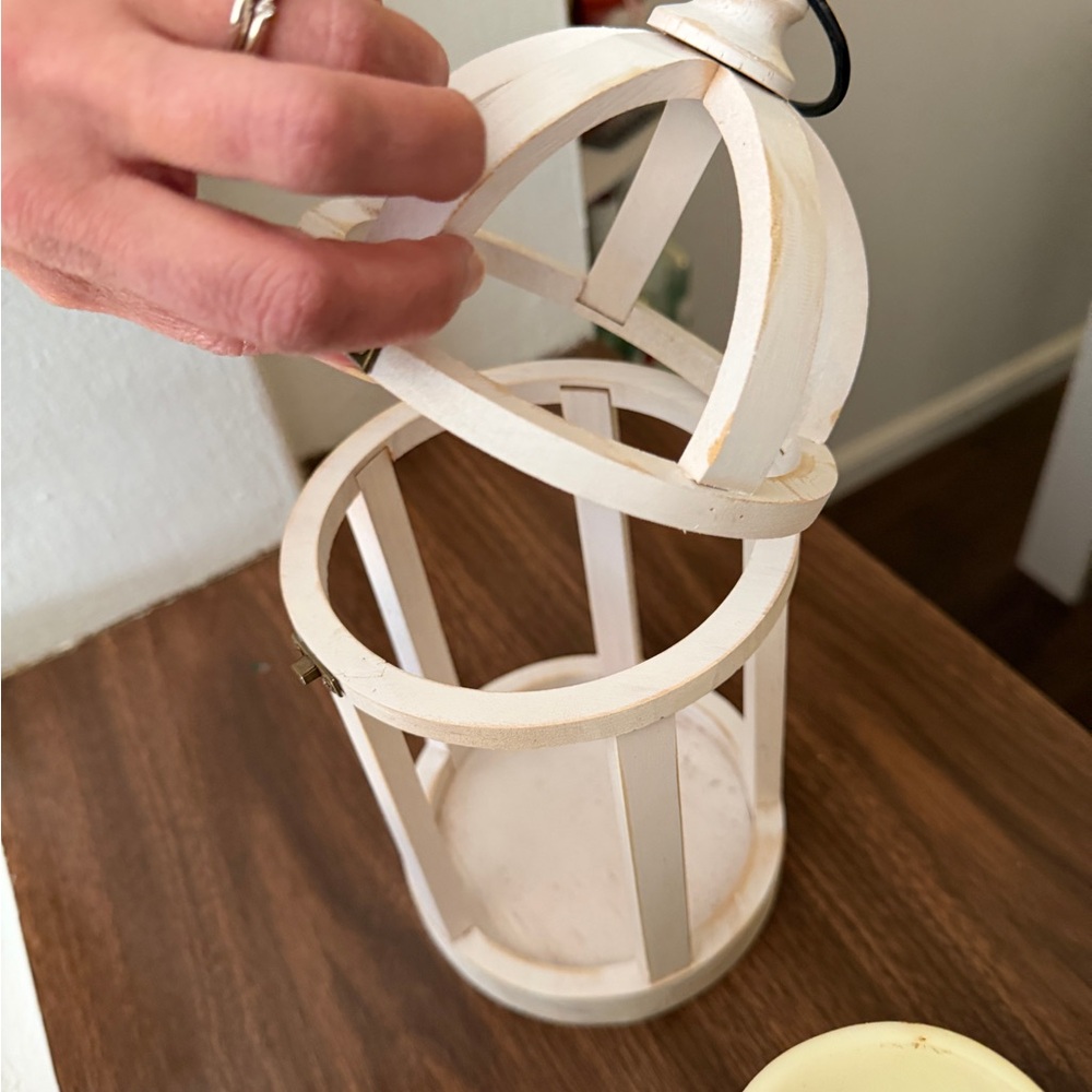 Rustic Birch LED Candles & lantern - Picture 7 of 7